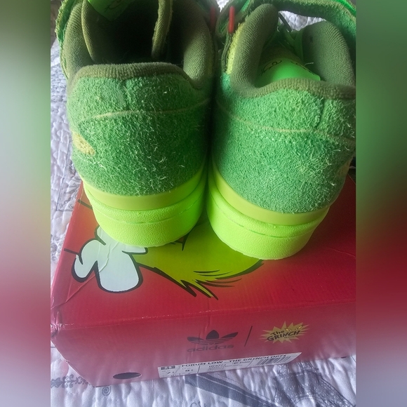 NEW Adidas Forum Low “The Grinch” HP6772 Green Christmas Shoes 7.5 M / 8.5 W BOX - Picture 12 of 16